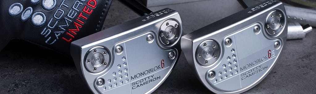 A picture of scotty cameroon mallet putter monoblok 6 and 6.5